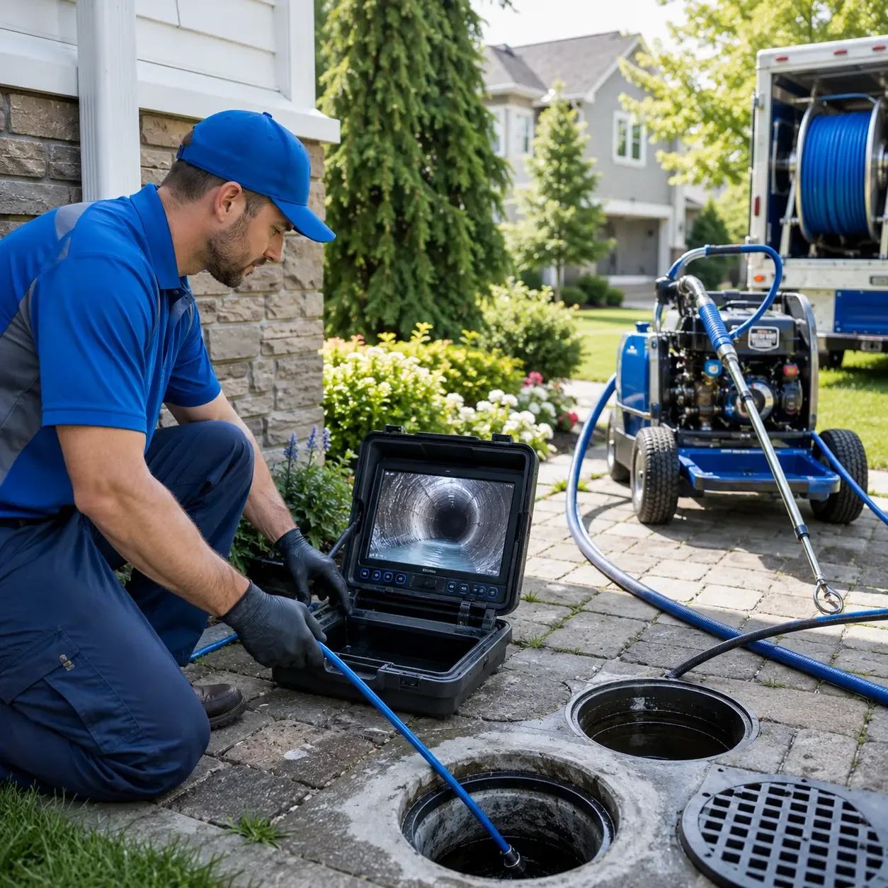 Outdoor drain cleaning professionals serving Spring House, PA