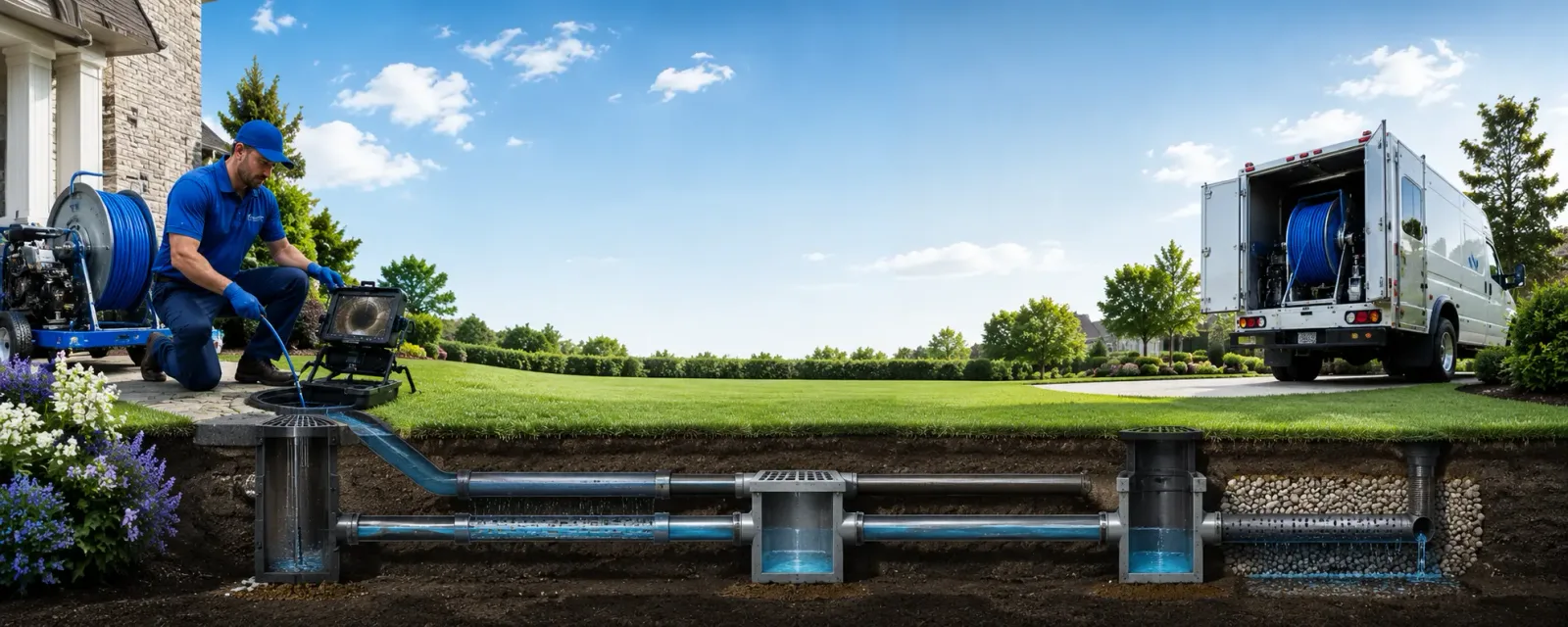 Outdoor drain cleaning information for Spring House, PA